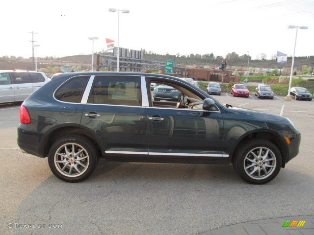 2004 Cayenne S - Dark Teal Metallic / Havanna/Sand Beige photo #5