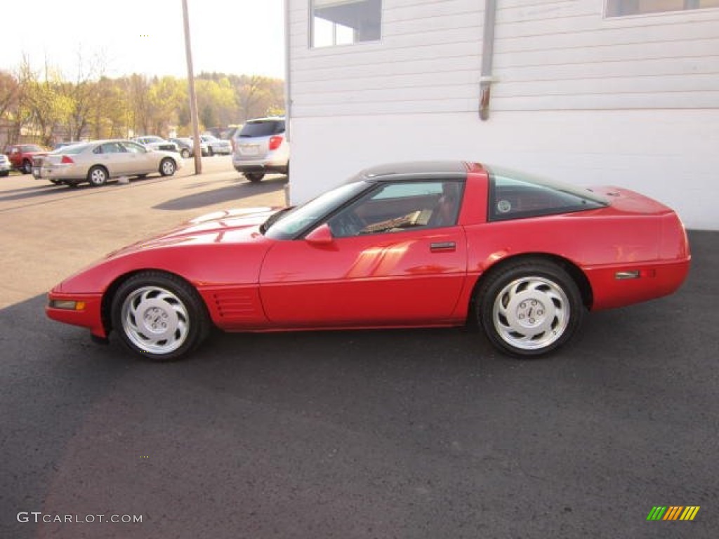 Bright Red 1991 Chevrolet Corvette Coupe Exterior Photo #62988027