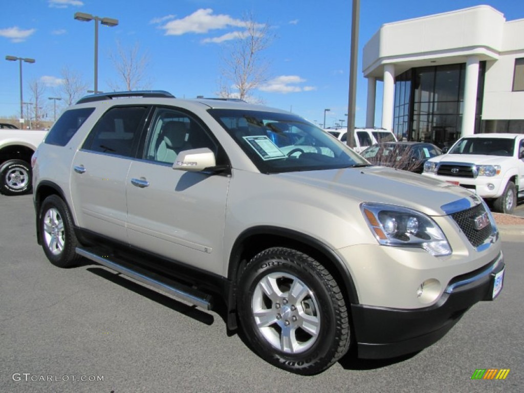 2009 Acadia SLT AWD - Gold Mist Metallic / Light Titanium photo #1