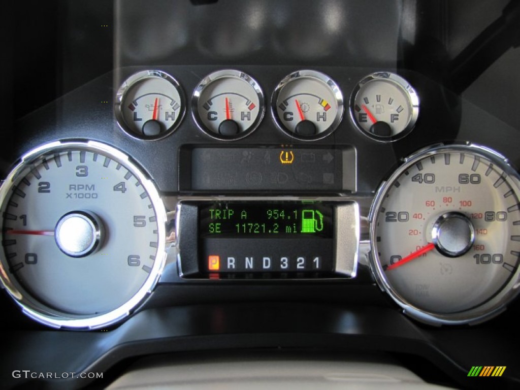 2010 Ford F350 Super Duty Lariat Crew Cab 4x4 Gauges Photo #62988881