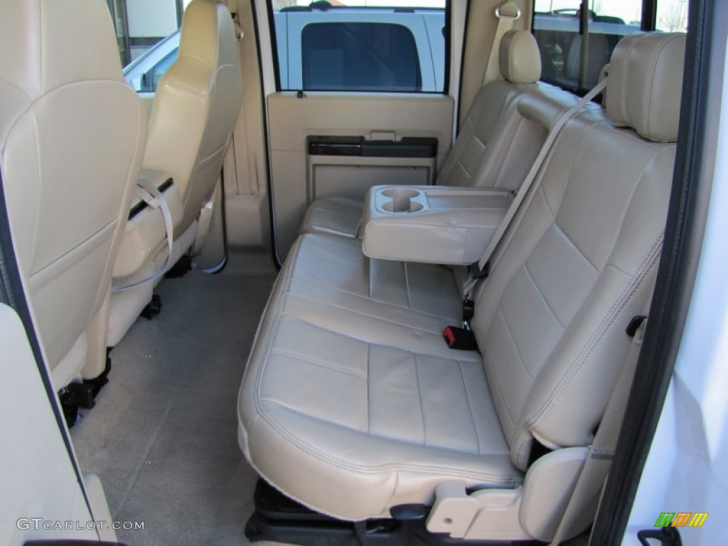 2010 Ford F350 Super Duty Lariat Crew Cab 4x4 Rear Seat Photo #62989052