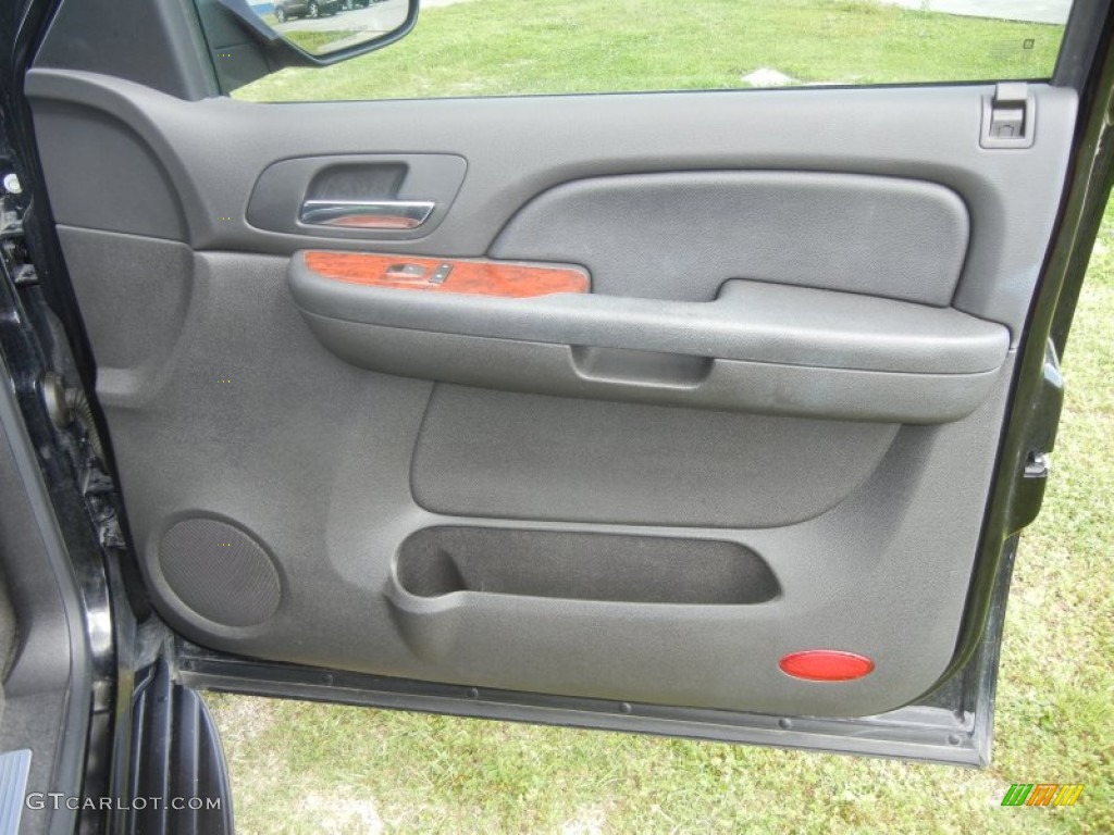 2009 GMC Yukon SLT Ebony Door Panel Photo #62989646