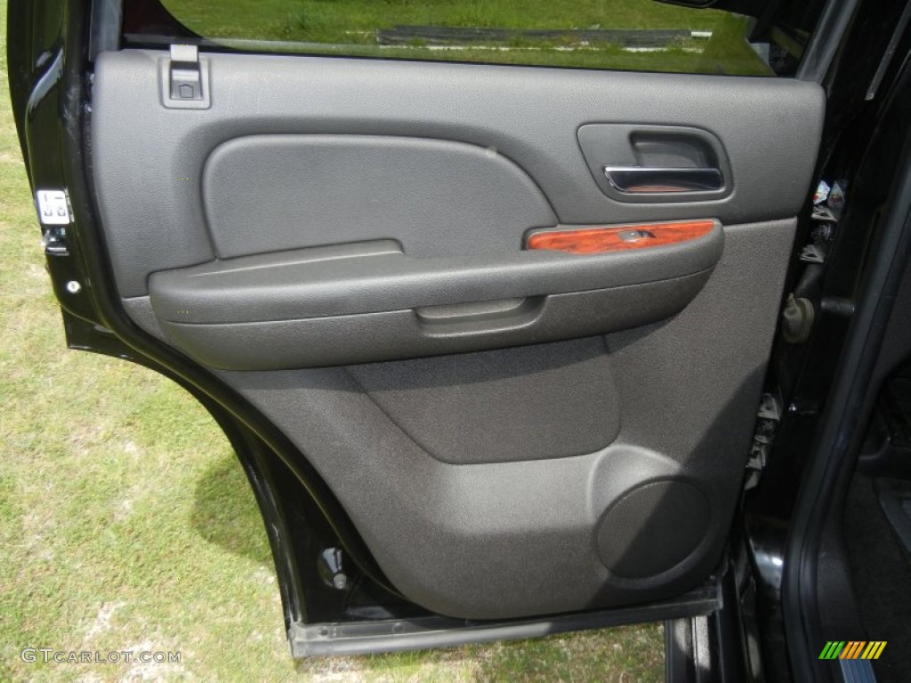 2009 GMC Yukon SLT Ebony Door Panel Photo #62989703