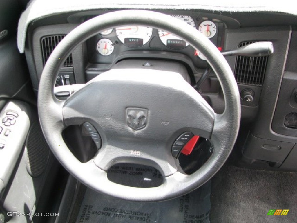 2003 Dodge Ram 1500 SLT Regular Cab Dark Slate Gray Steering Wheel Photo #62990183
