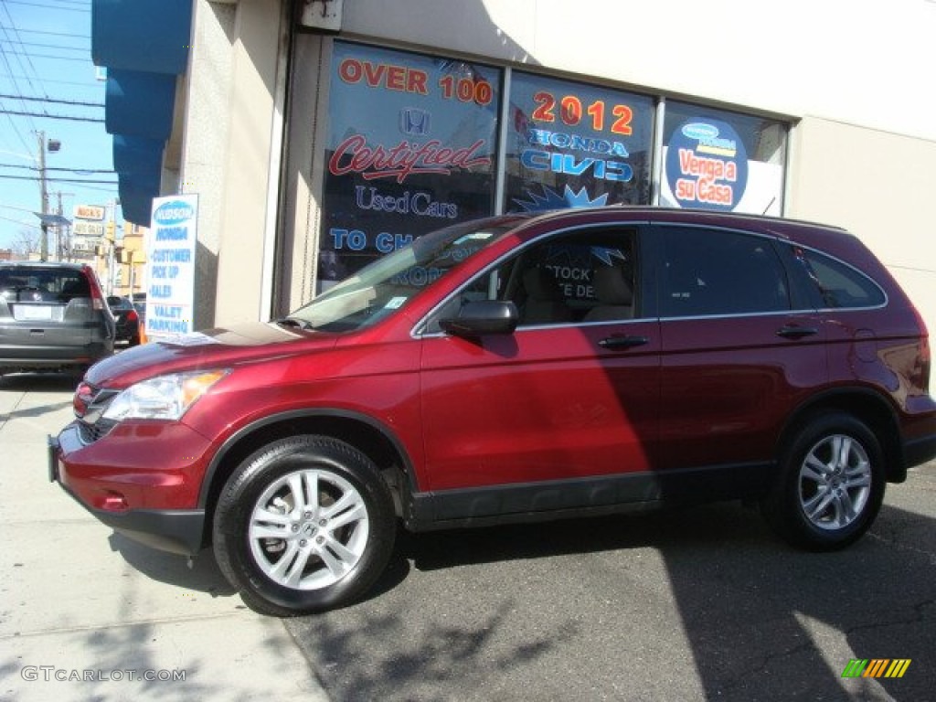 2011 CR-V EX 4WD - Tango Red Pearl / Gray photo #3