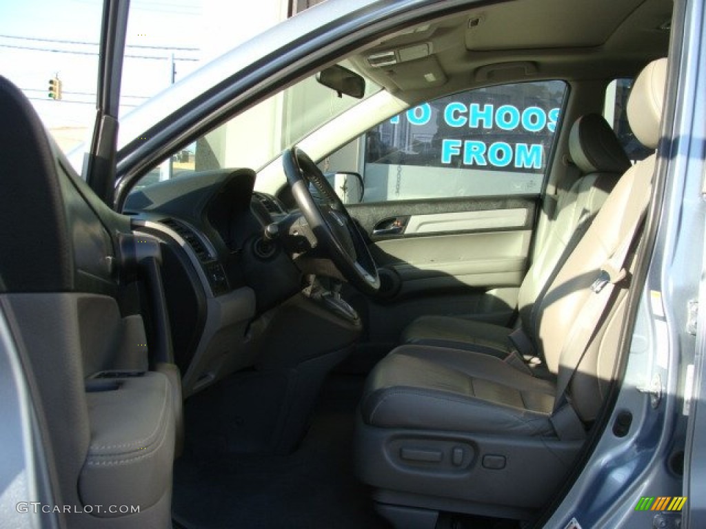 2010 CR-V EX-L AWD - Glacier Blue Metallic / Gray photo #7