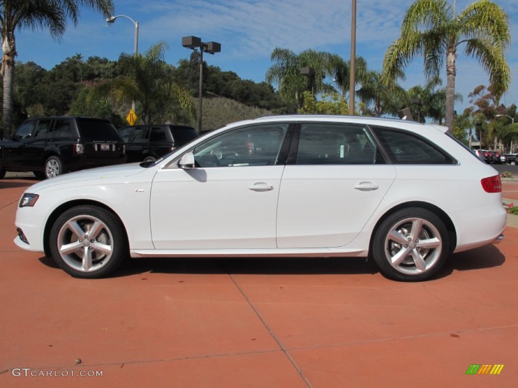 2012 A4 2.0T quattro Avant - Glacier White Metallic / Black photo #2