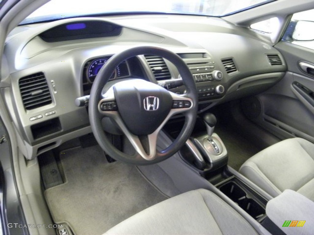 2011 Civic EX Sedan - Polished Metal Metallic / Gray photo #8