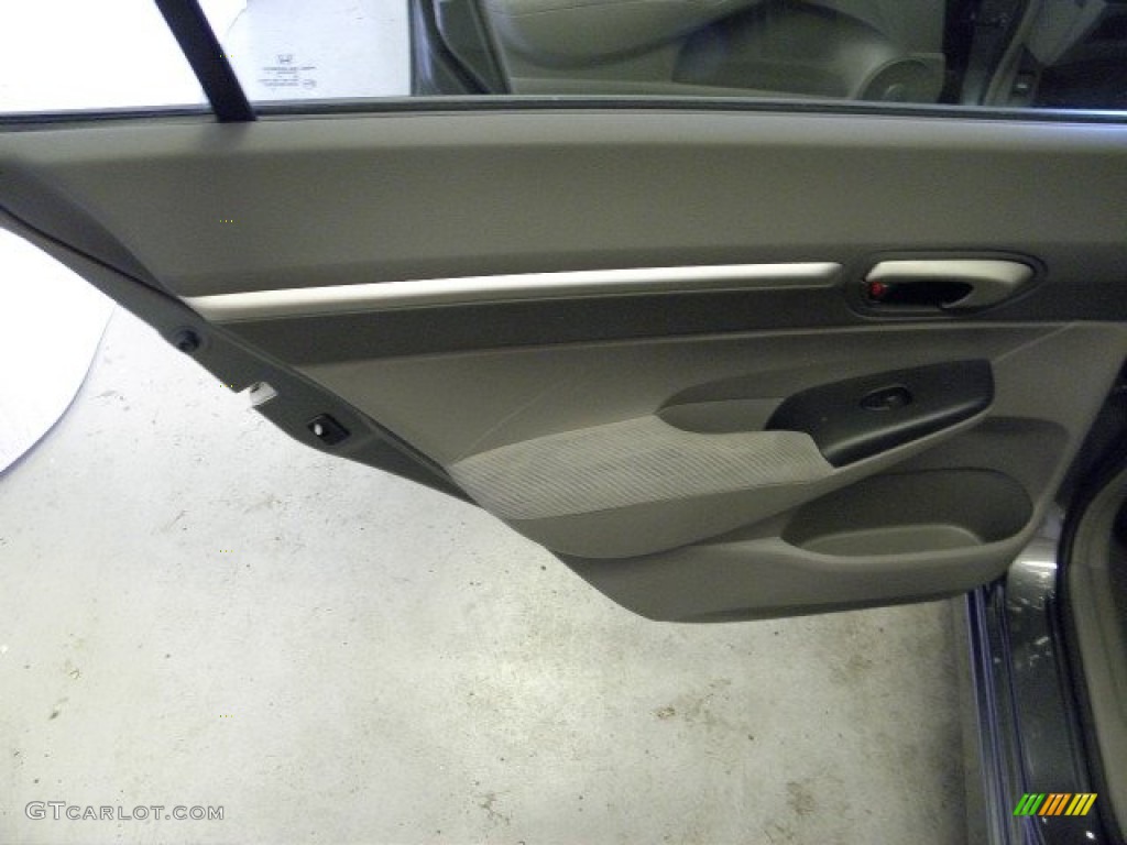 2011 Civic EX Sedan - Polished Metal Metallic / Gray photo #10