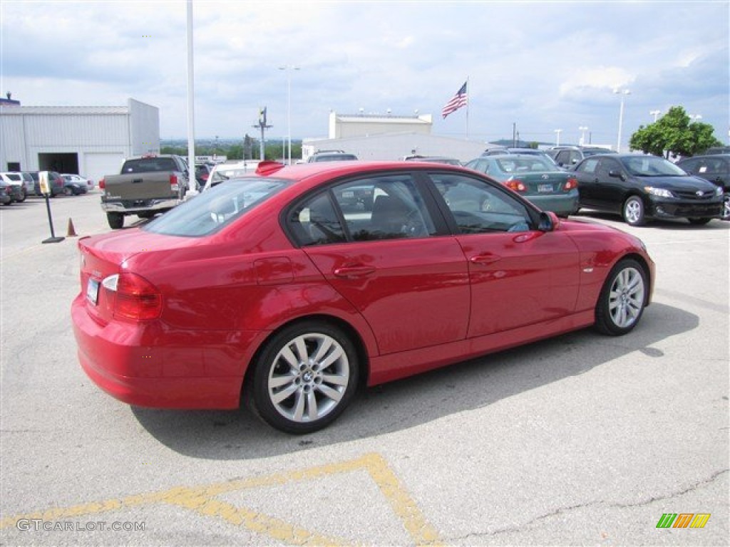 2008 3 Series 328i Sedan - Crimson Red / Saddle Brown/Black photo #2