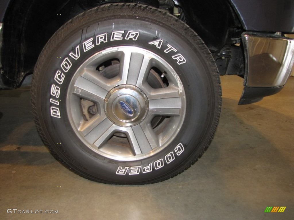 2005 F150 XLT SuperCrew 4x4 - Medium Wedgewood Blue Metallic / Medium Flint/Dark Flint Grey photo #11