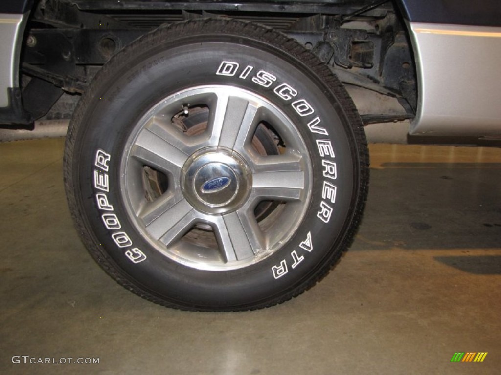 2005 F150 XLT SuperCrew 4x4 - Medium Wedgewood Blue Metallic / Medium Flint/Dark Flint Grey photo #12