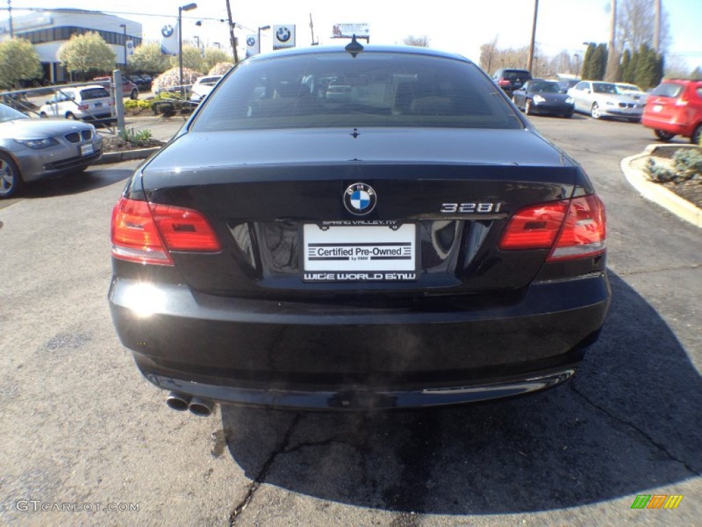 2009 3 Series 328xi Coupe - Black Sapphire Metallic / Cream Beige Dakota Leather photo #6