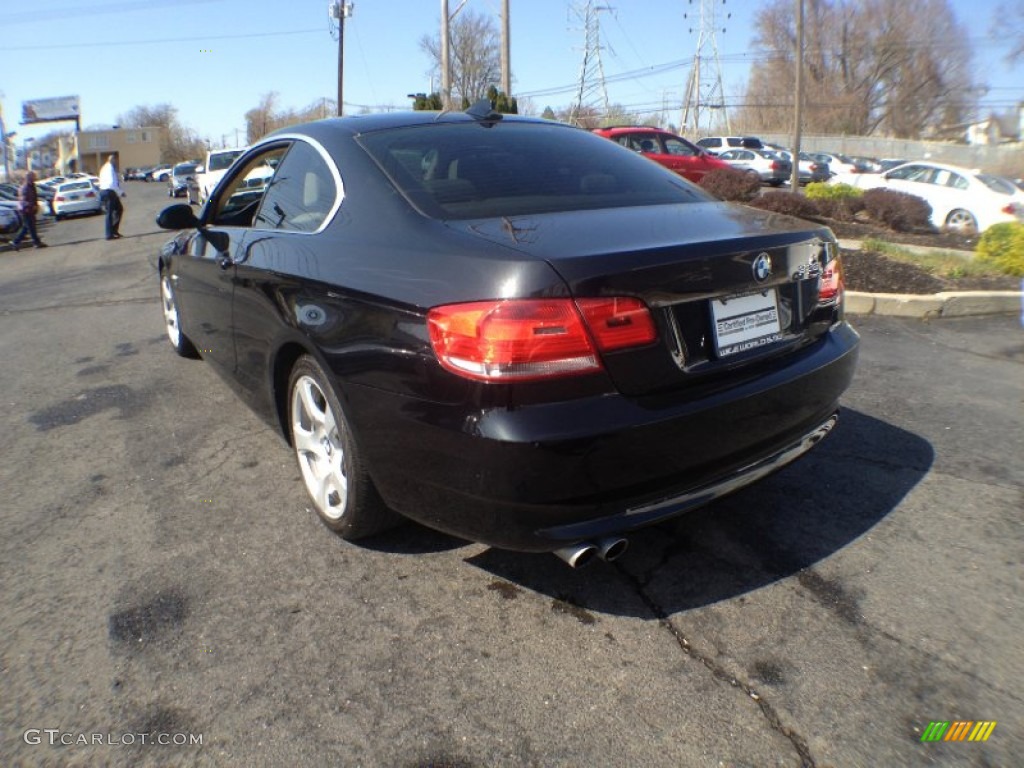 2009 3 Series 328xi Coupe - Black Sapphire Metallic / Cream Beige Dakota Leather photo #7