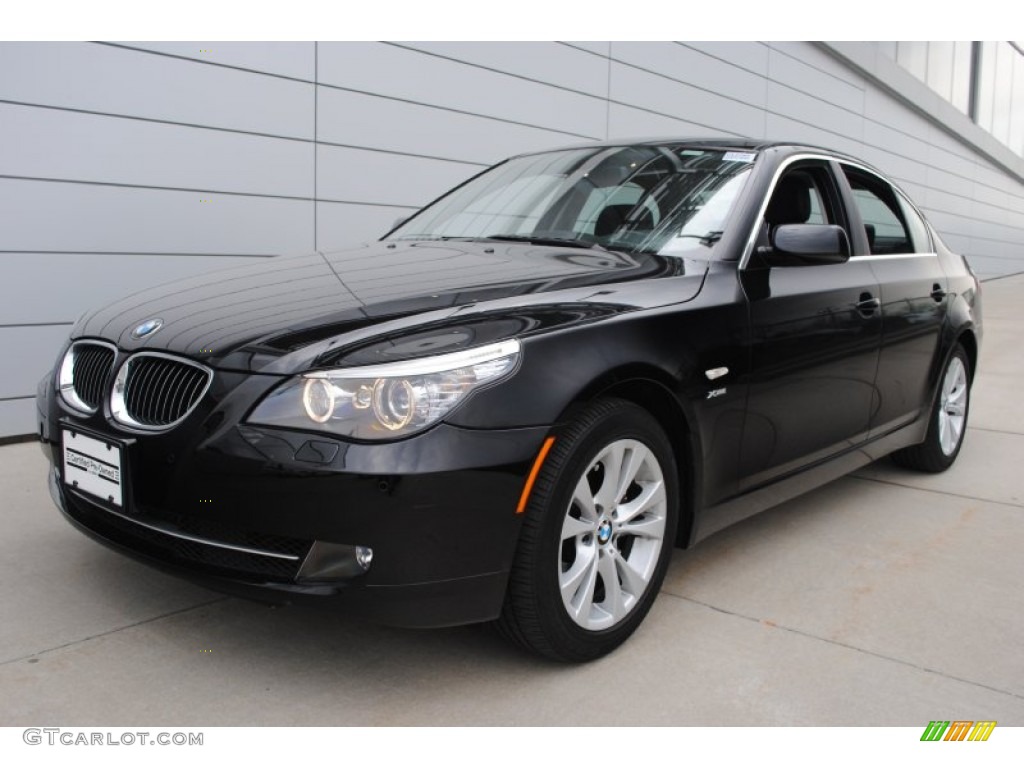 2010 5 Series 535i xDrive Sedan - Jet Black / Black photo #1