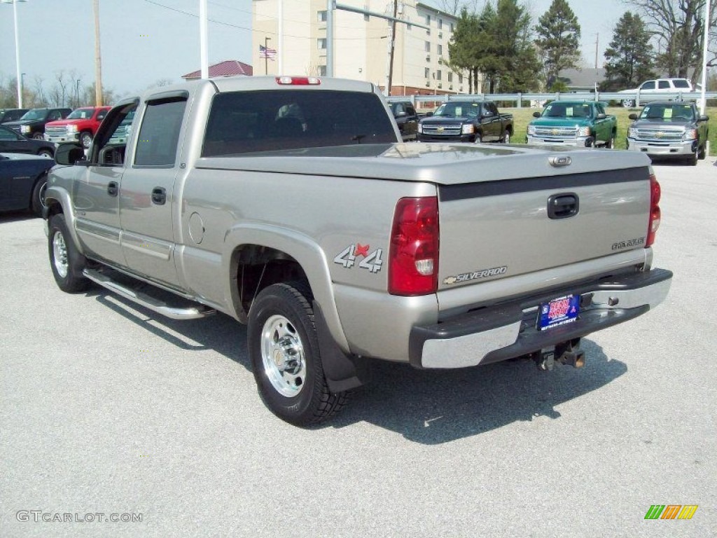 2003 Silverado 1500 LS Crew Cab 4x4 - Light Pewter Metallic / Dark Charcoal photo #2