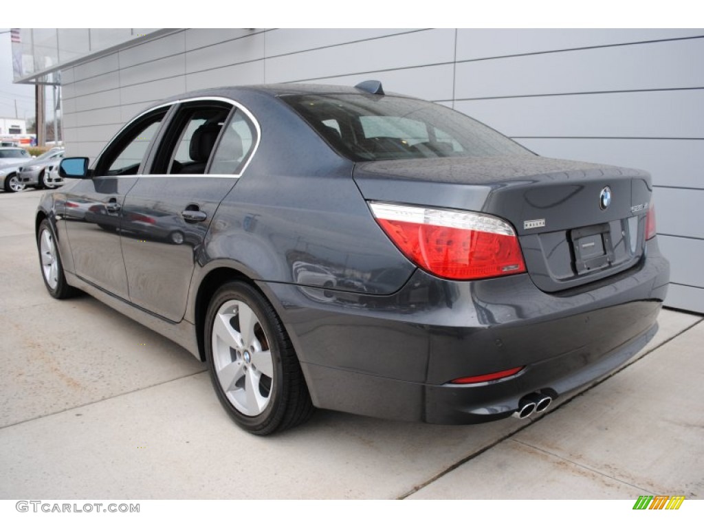2008 5 Series 528xi Sedan - Platinum Grey Metallic / Black photo #4