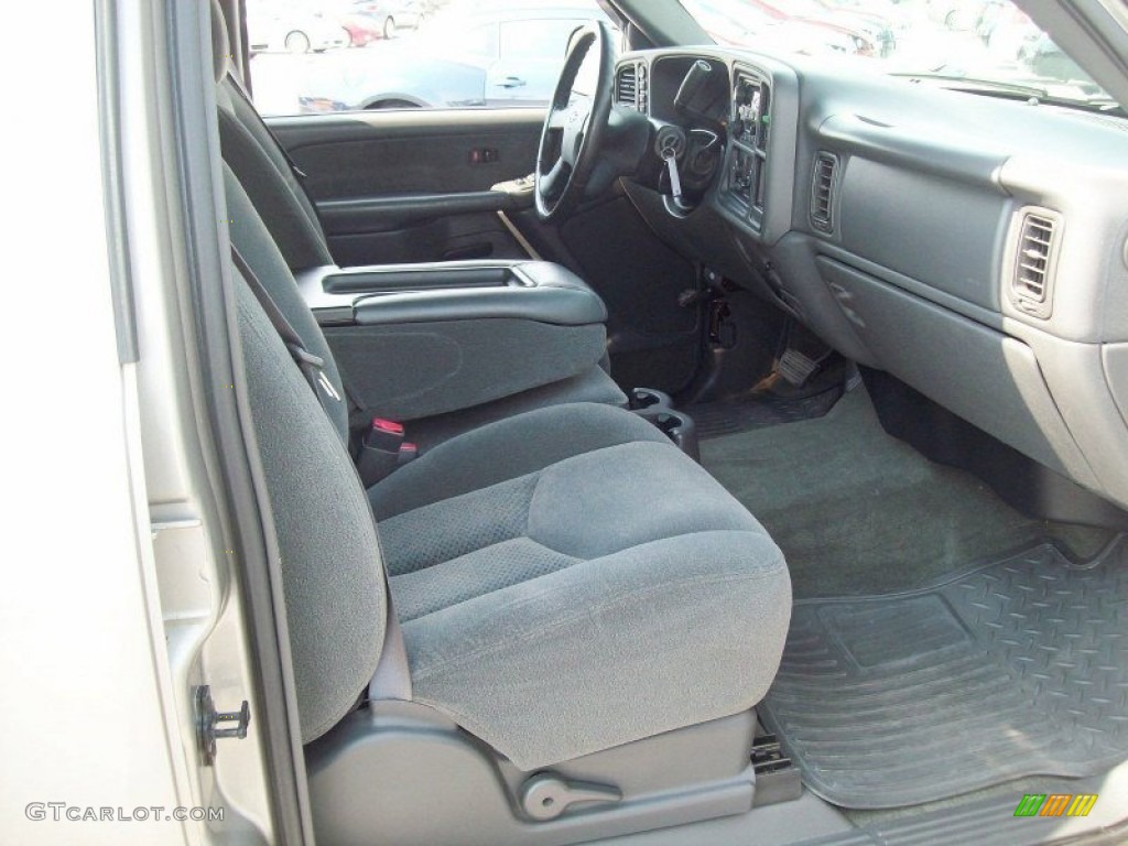 2003 Silverado 1500 LS Crew Cab 4x4 - Light Pewter Metallic / Dark Charcoal photo #7