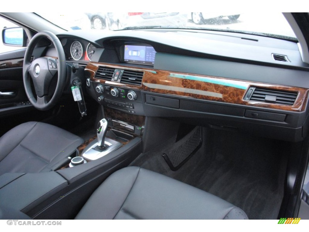 2008 5 Series 528xi Sedan - Platinum Grey Metallic / Black photo #8