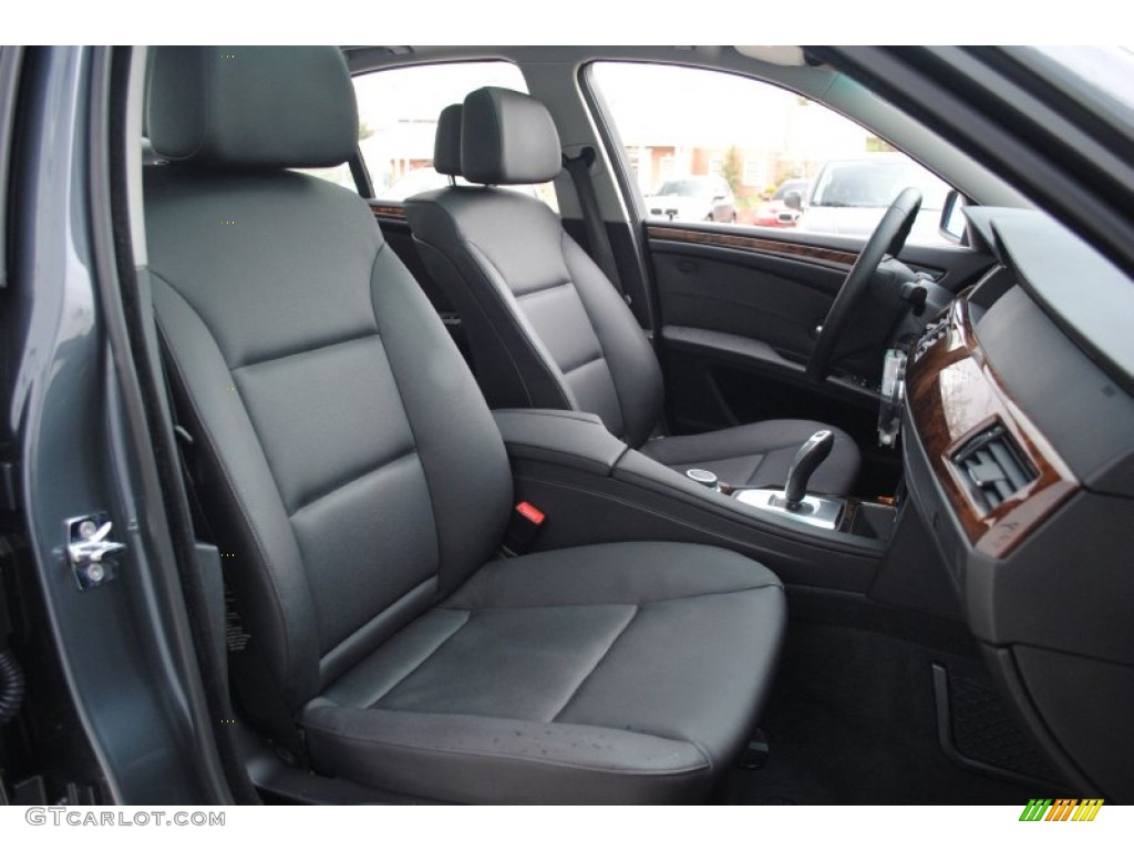 2008 5 Series 528xi Sedan - Platinum Grey Metallic / Black photo #9