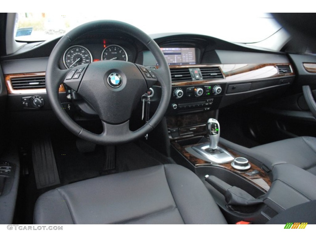 2008 5 Series 528xi Sedan - Platinum Grey Metallic / Black photo #14