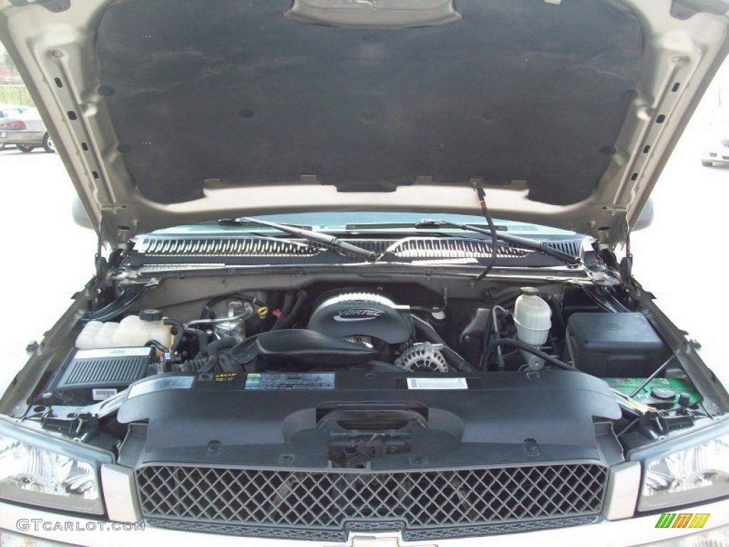 2003 Silverado 1500 LS Crew Cab 4x4 - Light Pewter Metallic / Dark Charcoal photo #15