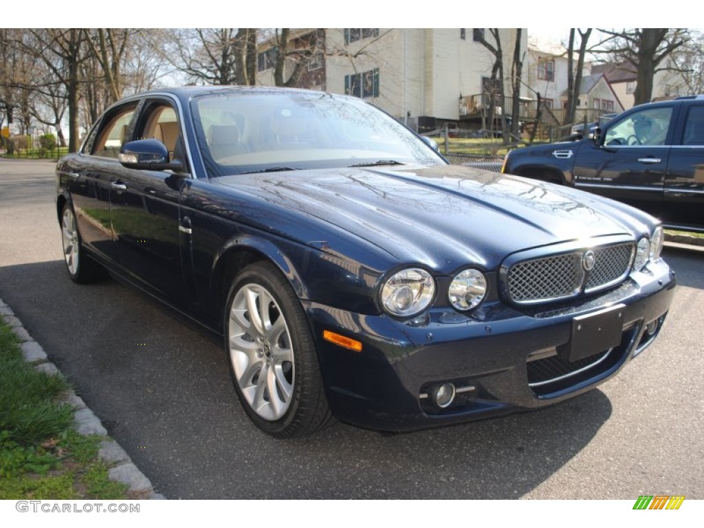 2009 XJ XJ8 L - Indigo Blue / Barley/Mocha photo #7