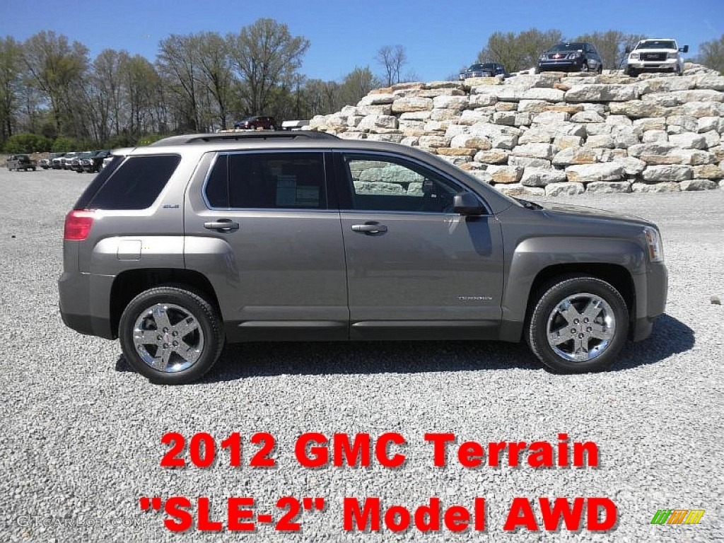 2012 Terrain SLE AWD - Steel Gray Metallic / Jet Black photo #1