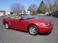 2002 Laser Red Metallic Ford Mustang V6 Convertible  photo #10