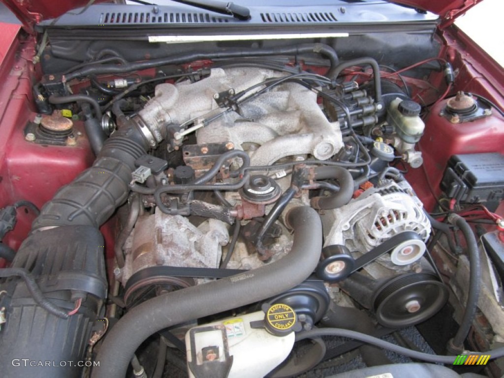 2002 Ford Mustang V6 Convertible 3.8 Liter OHV 12-Valve V6 Engine Photo #63002759