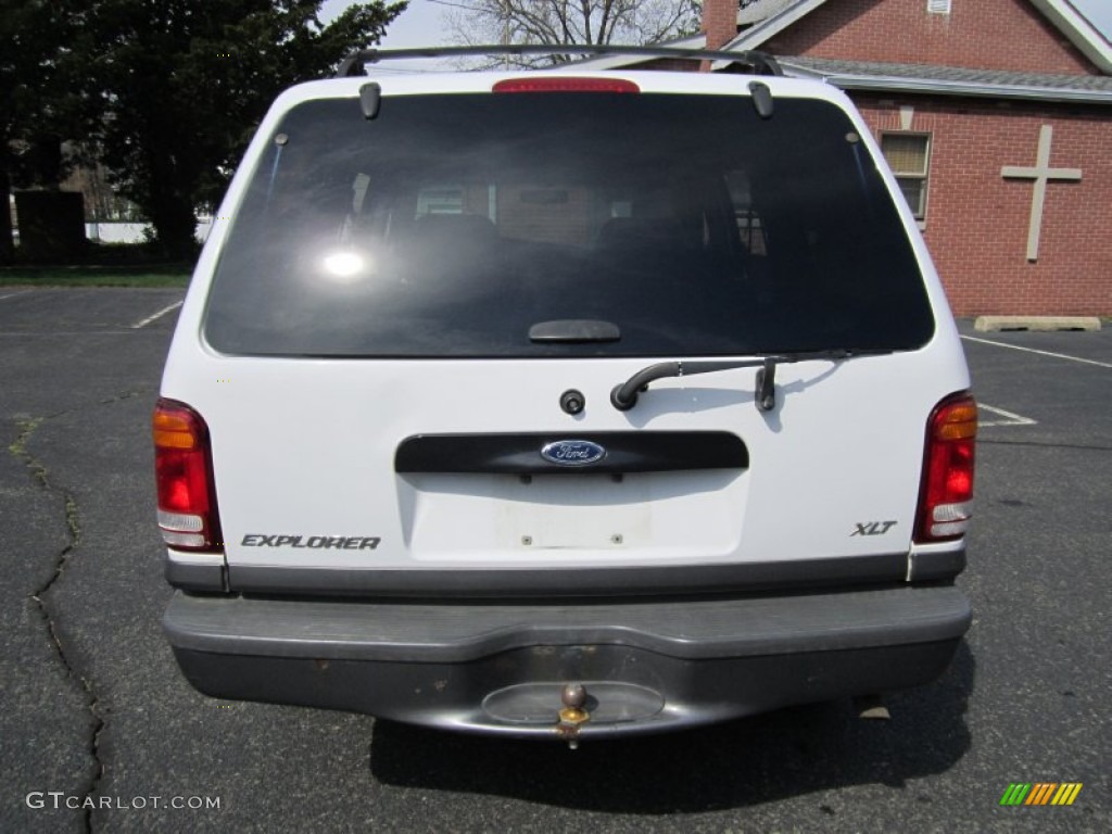 1999 Explorer XLT 4x4 - Oxford White / Medium Graphite Grey photo #6