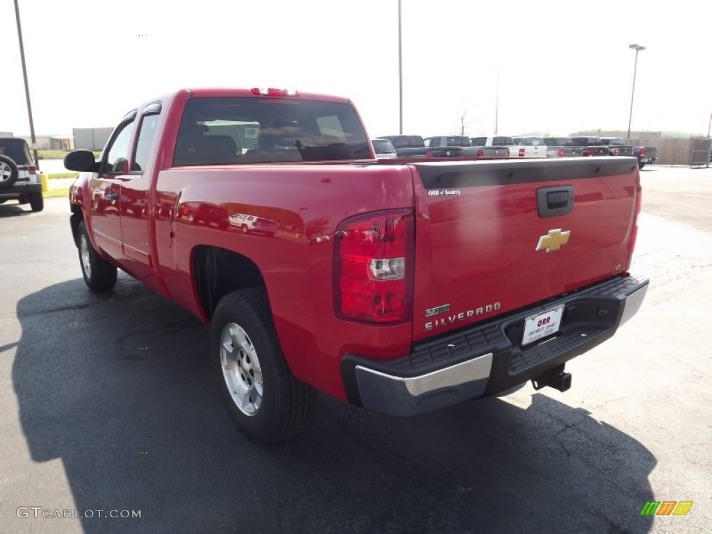 2012 Silverado 1500 LT Extended Cab - Victory Red / Ebony photo #7