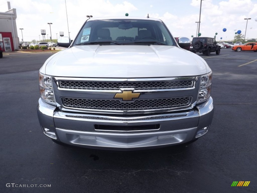 2012 Silverado 1500 LT Crew Cab - Summit White / Light Cashmere/Dark Cashmere photo #2