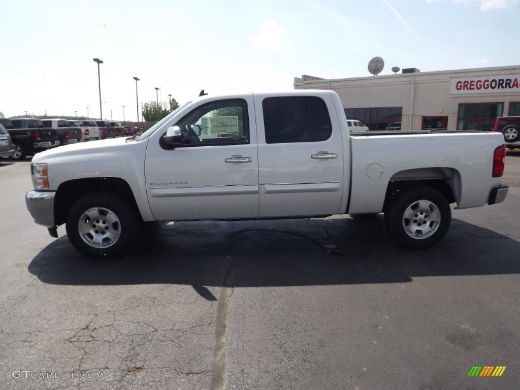 2012 Silverado 1500 LT Crew Cab - Summit White / Light Cashmere/Dark Cashmere photo #8