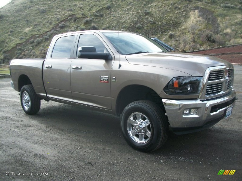 2010 Ram 2500 Big Horn Edition Crew Cab 4x4 - Austin Tan Pearl / Dark Slate/Medium Graystone photo #1