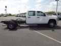 Summit White - Silverado 3500HD WT Crew Cab 4x4 Dually Chassis Photo No. 4