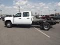 Summit White - Silverado 3500HD WT Crew Cab 4x4 Dually Chassis Photo No. 6