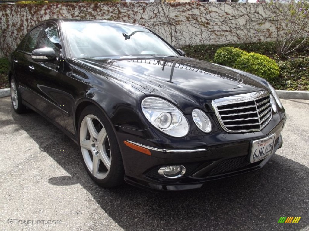 2009 E 350 Sedan - Black / Black photo #1