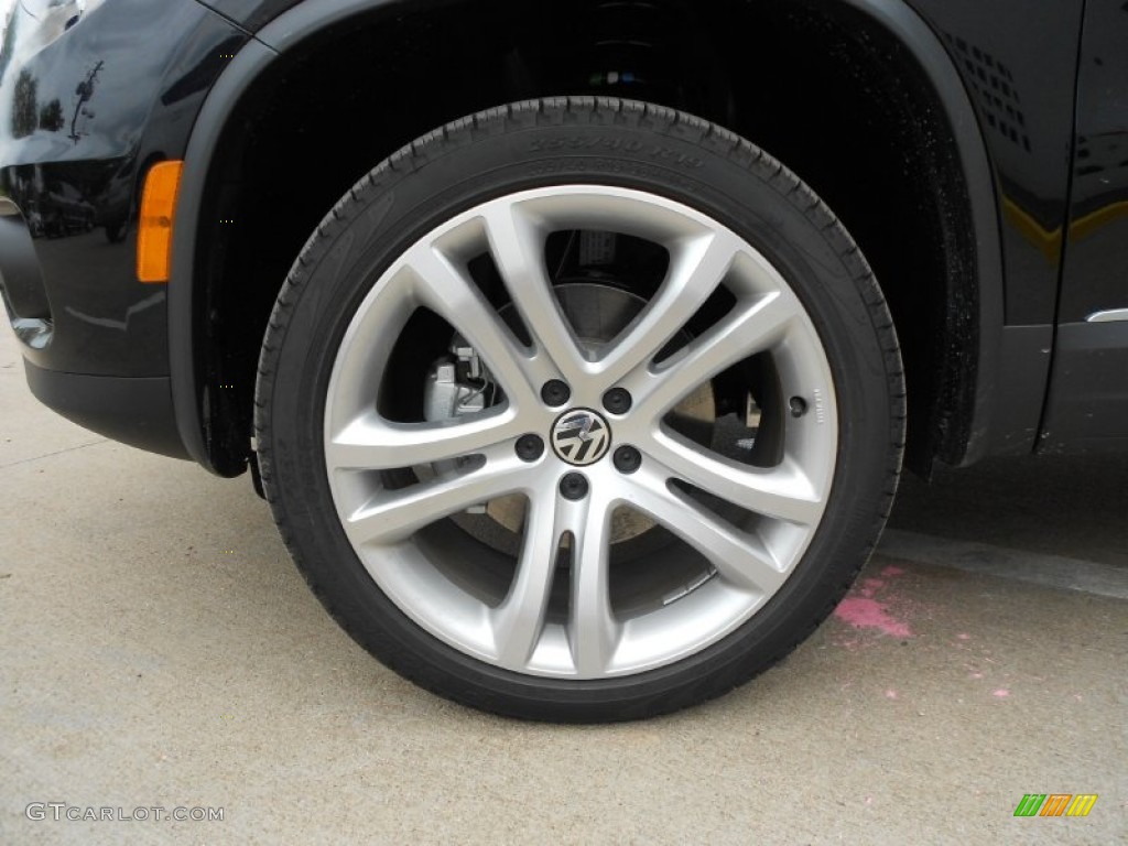 2012 Tiguan SEL - Deep Black Metallic / Black photo #9