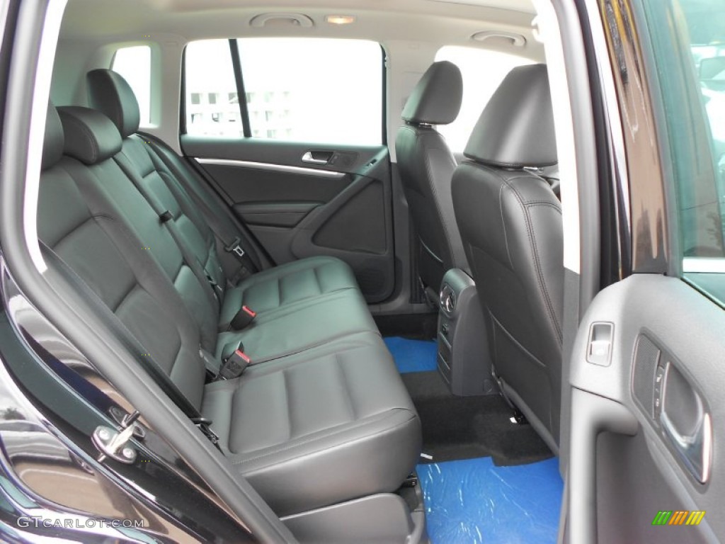 2012 Tiguan SEL - Deep Black Metallic / Black photo #14