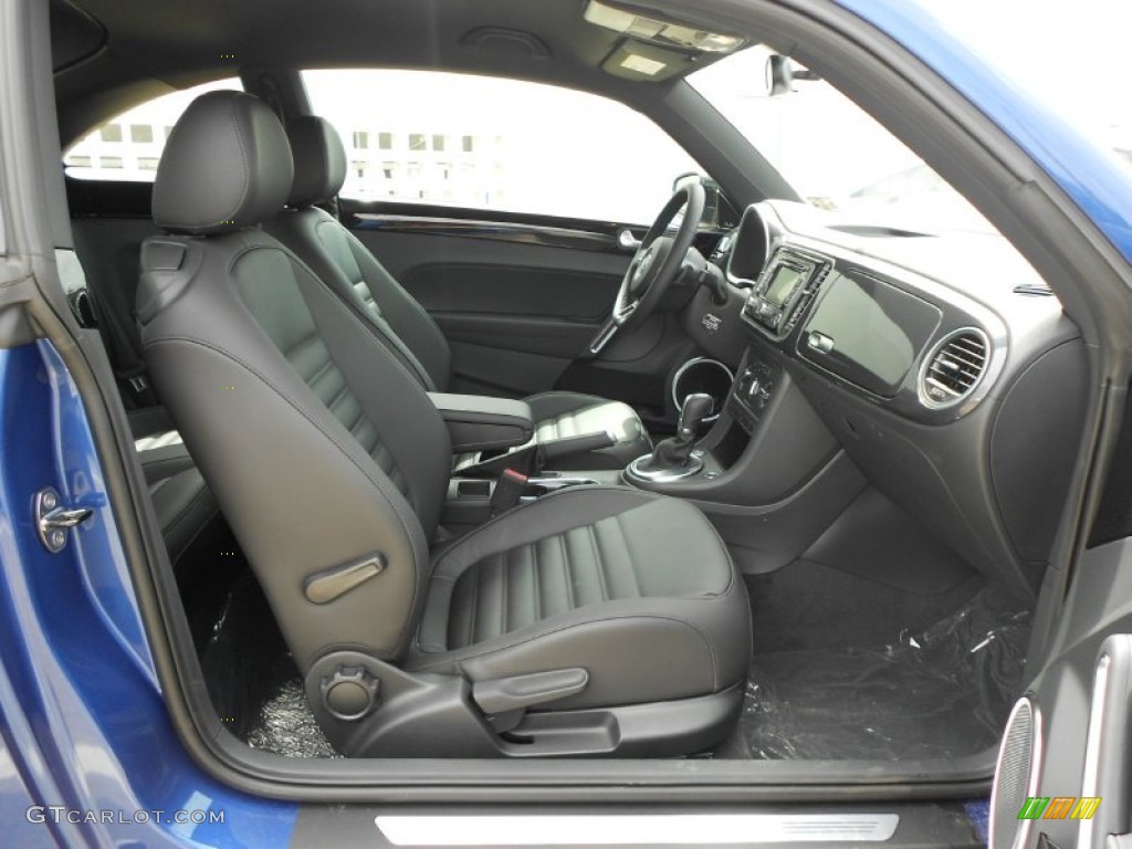 Black/Blue Interior 2012 Volkswagen Beetle Turbo Photo #63008312