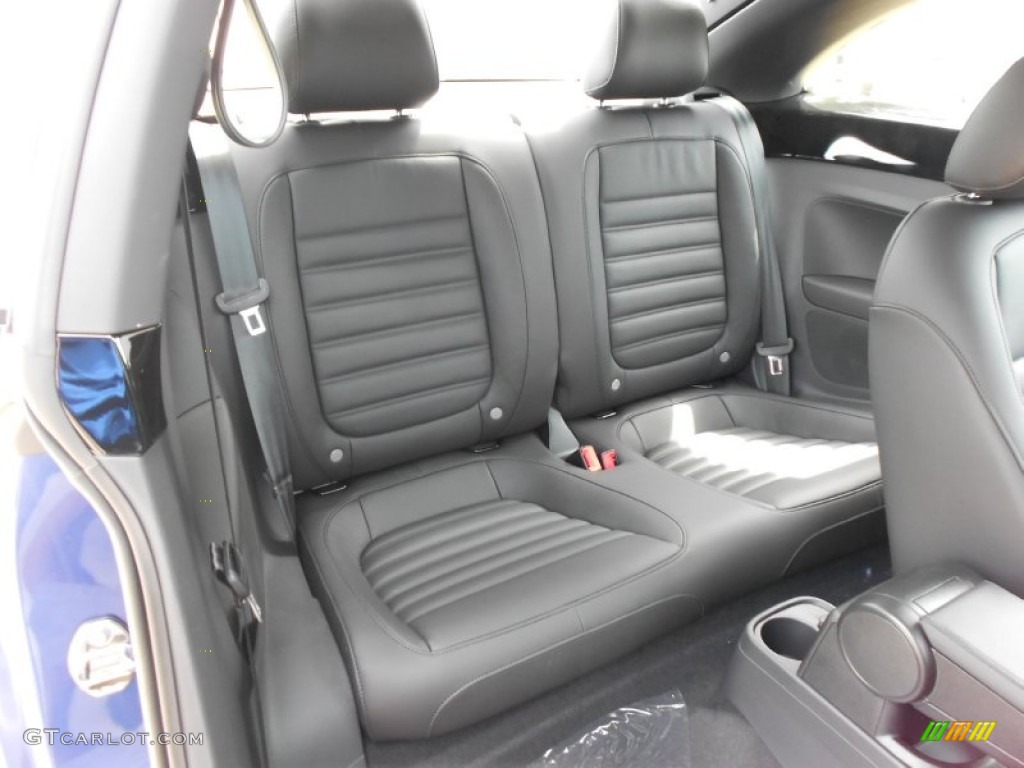 Black/Blue Interior 2012 Volkswagen Beetle Turbo Photo #63008321