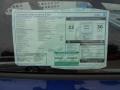 2012 Volkswagen Beetle Turbo Window Sticker