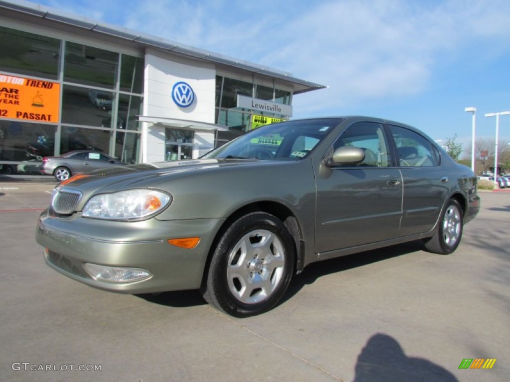 2001 I 30 Sedan - Millenium Jade Green / Beige photo #1