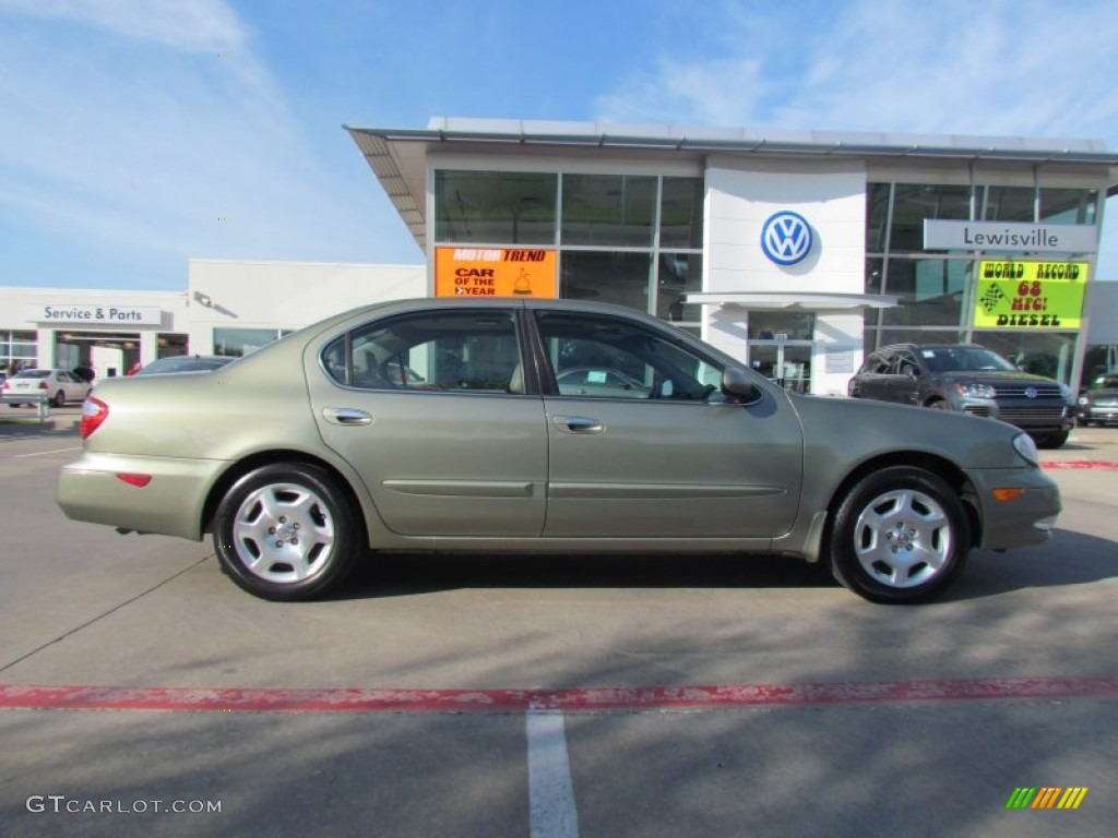 2001 I 30 Sedan - Millenium Jade Green / Beige photo #6