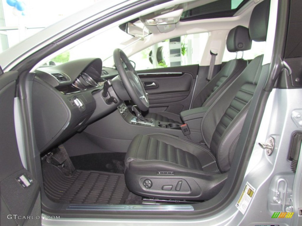 Black Interior 2013 Volkswagen CC V6 Lux Photo #63010232