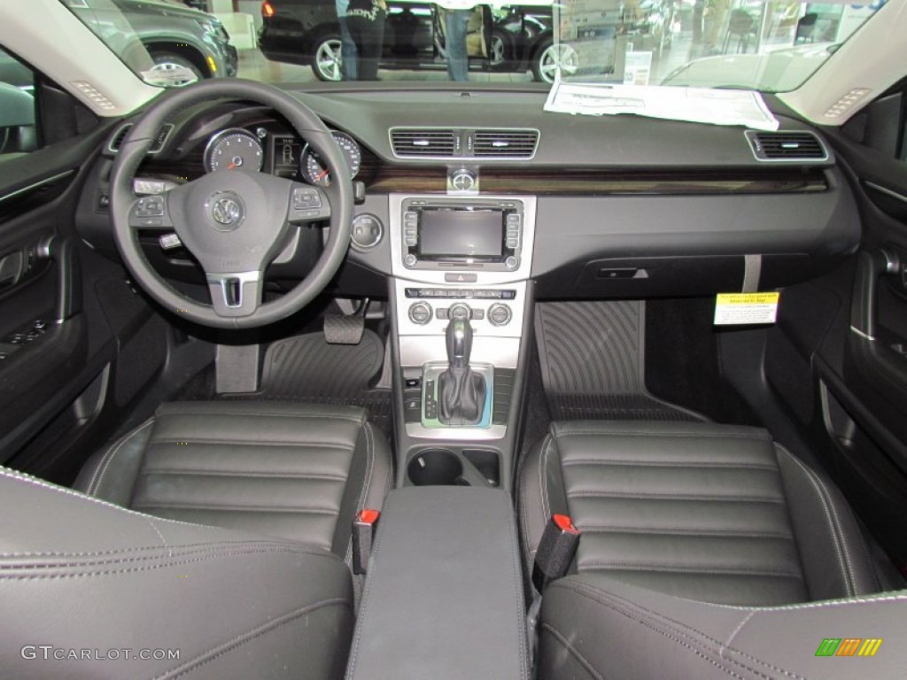 2013 Volkswagen CC V6 Lux Black Dashboard Photo #63010247