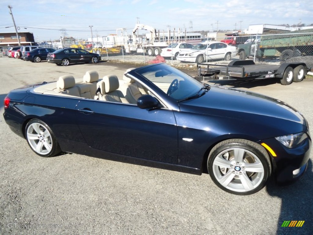 2010 3 Series 335i Convertible - Monaco Blue Metallic / Cream Beige photo #6