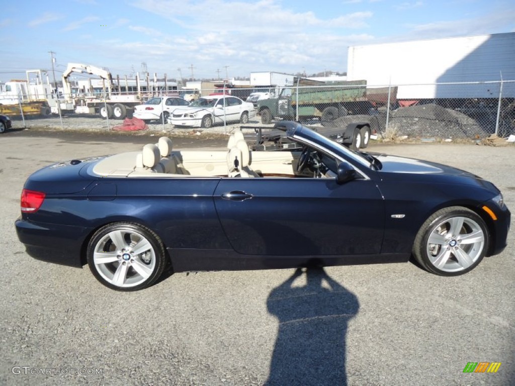 2010 3 Series 335i Convertible - Monaco Blue Metallic / Cream Beige photo #7