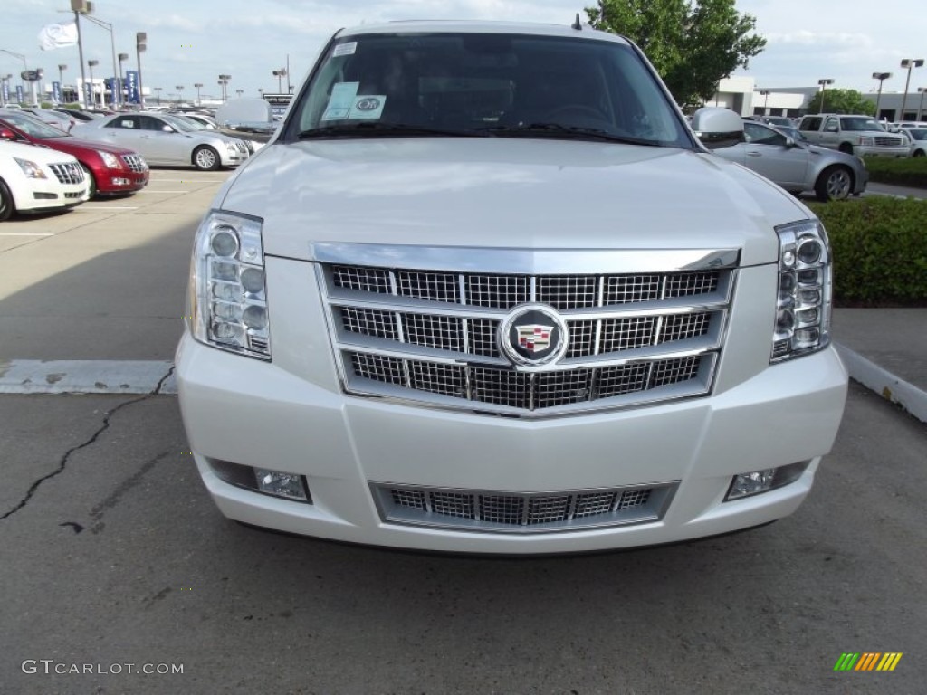 White Diamond Tricoat 2012 Cadillac Escalade Platinum Exterior Photo #63014027